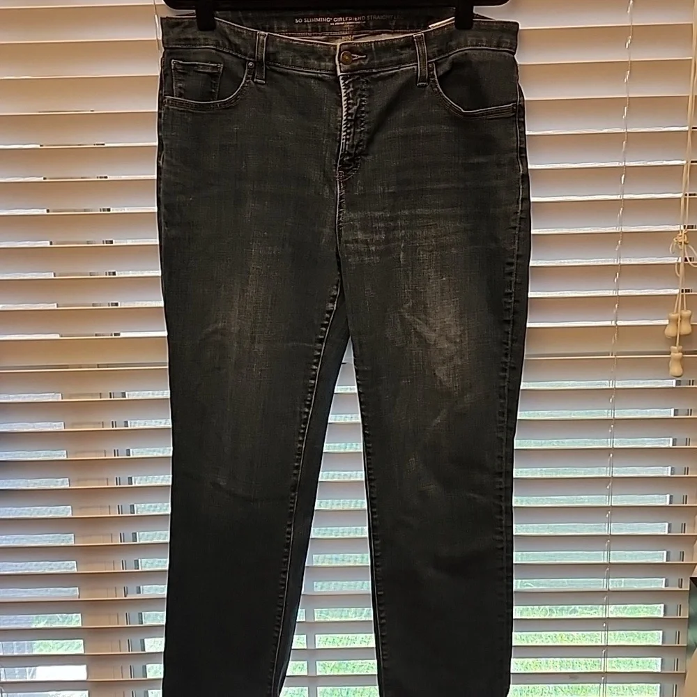 Chico Perfect Stretch Girlfriend Straight Leg sz 2.5 (14)